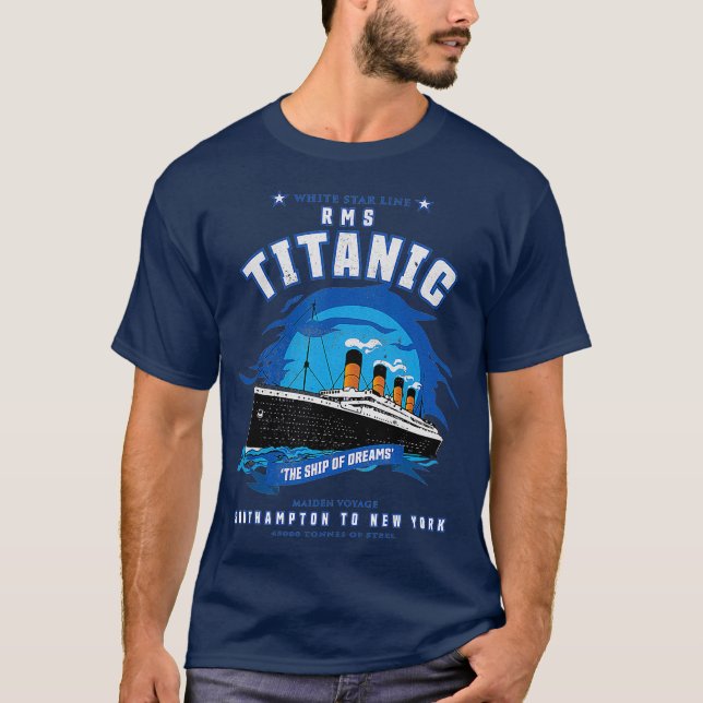 Camiseta El barco de los sueños de la línea de las estrella (Anverso)
