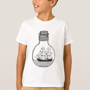 Camiseta El barco en la bombilla de vidrio