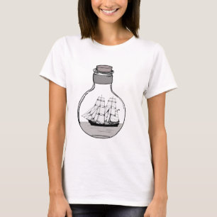 Camiseta El barco en la bombilla de vidrio