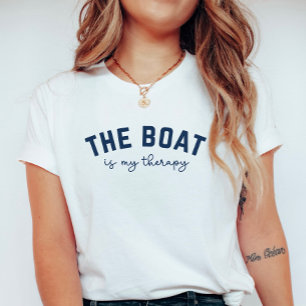 Camiseta El Barco Es Mi Terapia; Verano Náutico