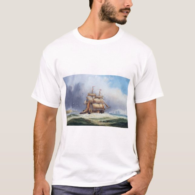 Camiseta El barco piloto de la Isla de Wright 1887 (Anverso)