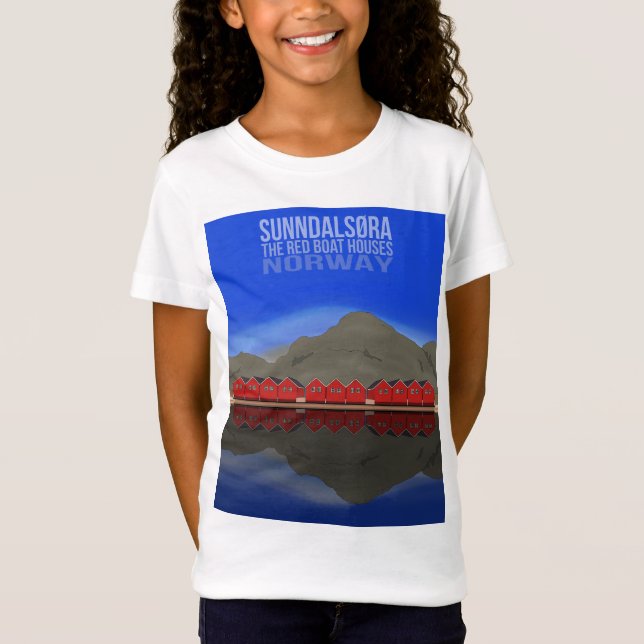 Camiseta El Barco Rojo Casas Sunndalsøra Noruega (Anverso)