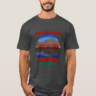 Camiseta El Barco Rojo Casas Sunndalsøra Noruega