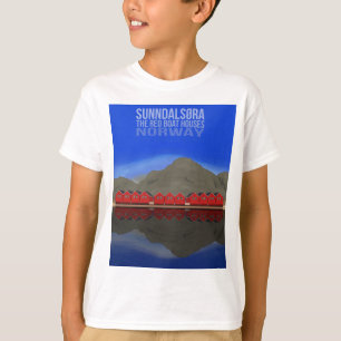 Camiseta El Barco Rojo Casas Sunndalsøra Noruega