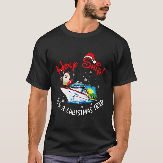 Camiseta El barco sagrado es un viaje de Navidades Santa Cr (Anverso)
