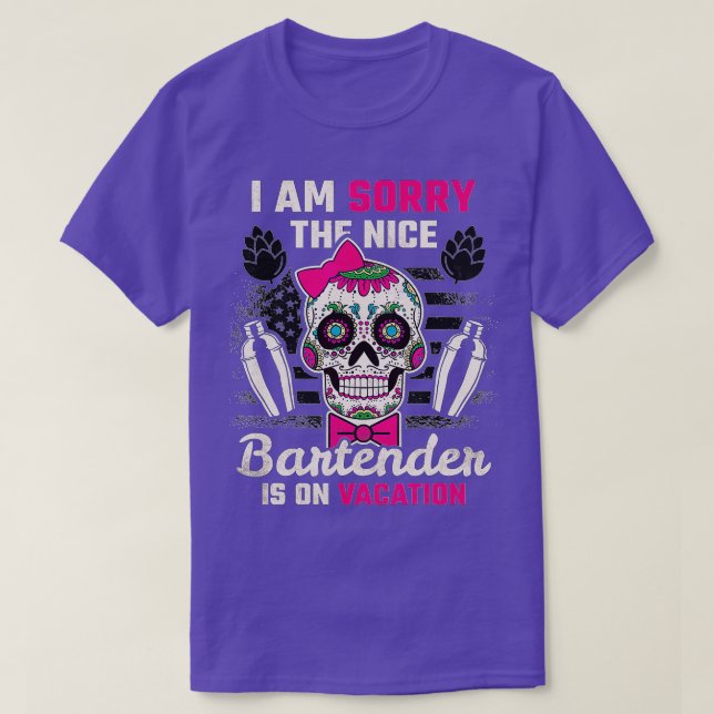 Camiseta El Barman De Niza Está En El Barrio De Vacaciones (Diseño del anverso)