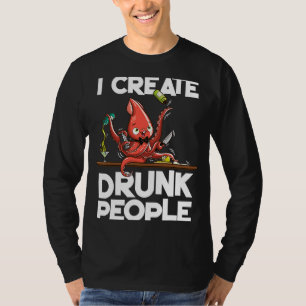 Camiseta El barman del Octopus que creo personas borrachas