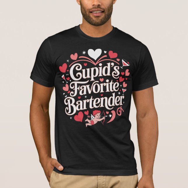 Camiseta El barman favorito de Cupido (Anverso)