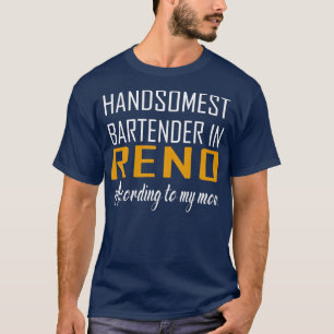 Camiseta El barman más guapo de Reno según mi mamá F