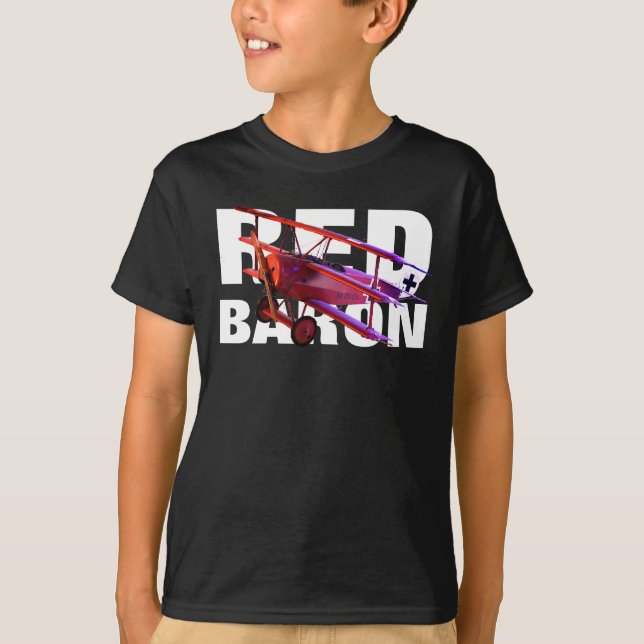 Camiseta El barón rojo Fokker Triplane (Anverso)