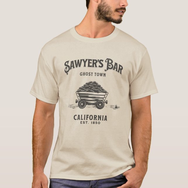 Camiseta El barrio de Sawyer's Bar Mining Ghost Town Califo (Anverso)