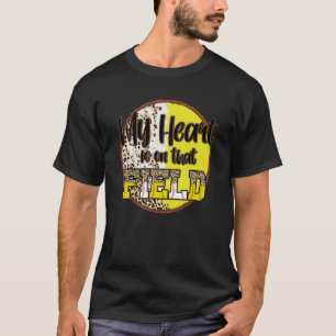 Camiseta El baseball Softball My Heart está en esa madre de