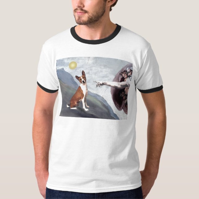 Camiseta El Basenji de Dios (Anverso)