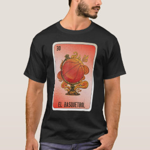 Camiseta El Basquetbol Cajas de Bingo de Lóloga Mexicana