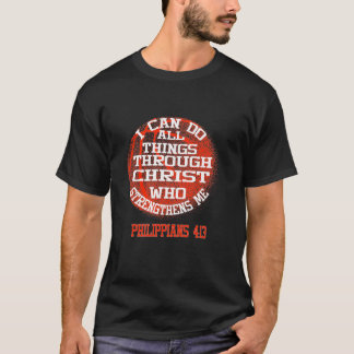 Camiseta El básquetbol cristiano puedo hacer todas las cosa