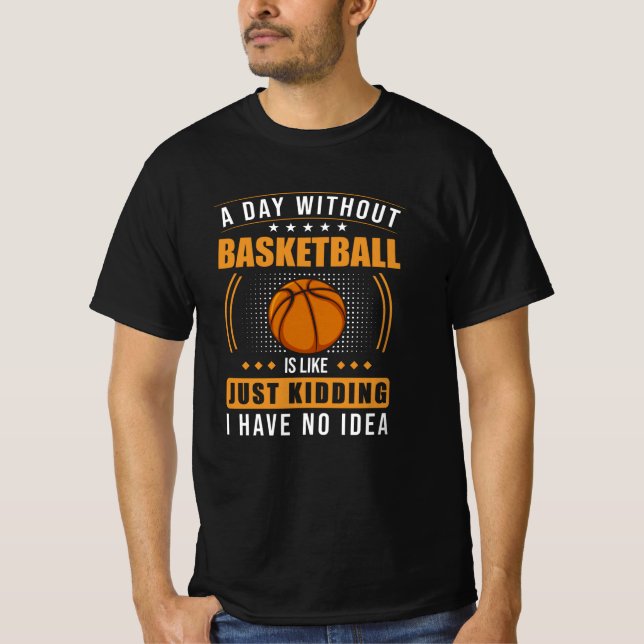 Camiseta El básquetbol dice gracioso (Anverso)