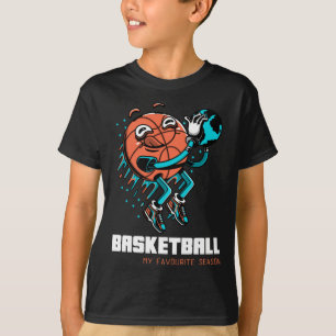 Camiseta El básquetbol es mi diversión favorita de temporad