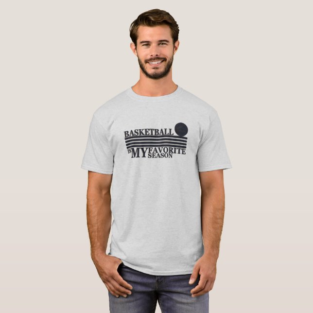 Camiseta El básquetbol es mi estación favorita (Anverso completo)