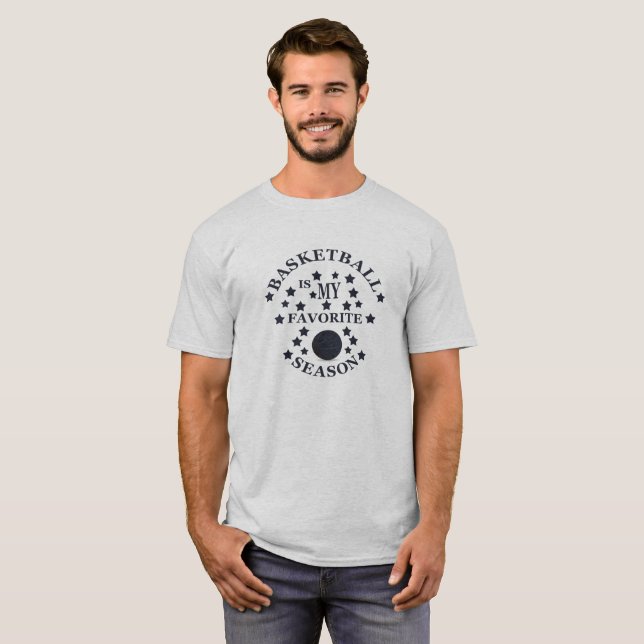 Camiseta El básquetbol es mi estación favorita (Anverso completo)