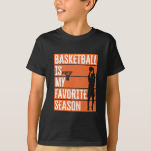 Camiseta El básquetbol es mi temporada favorita