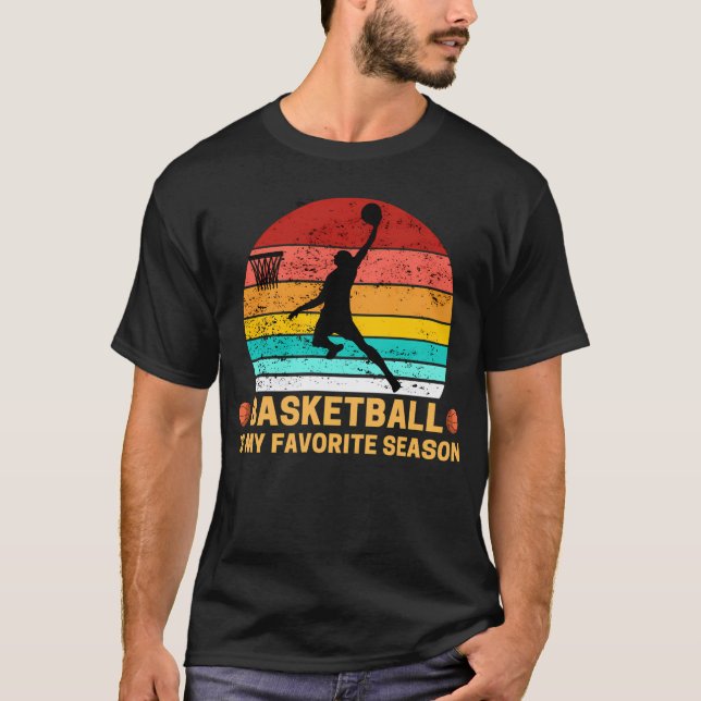 Camiseta El básquetbol es mi temporada favorita (Anverso)