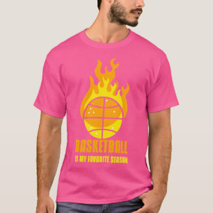 Camiseta El básquetbol es mi temporada favorita