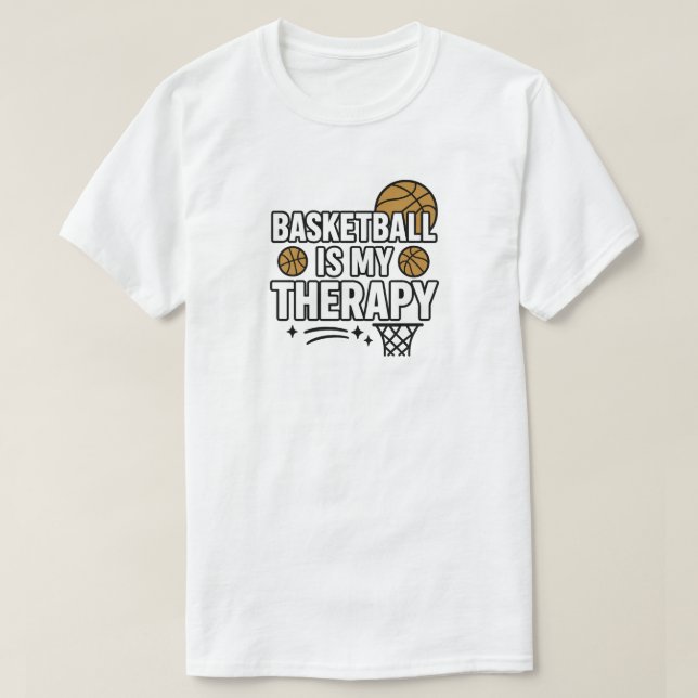 Camiseta El básquetbol es mi terapia (Diseño del anverso)