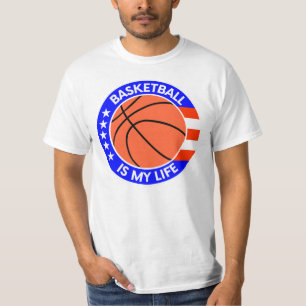 Camiseta El básquetbol es mi vida. Jugador deportivo