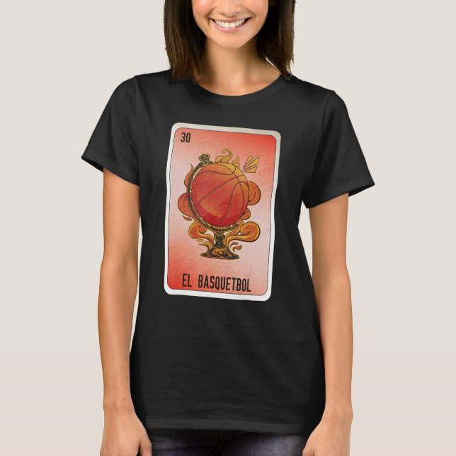 Camiseta El Basquetbol Mexican Slang Lottery Bingo Cards (Anverso)