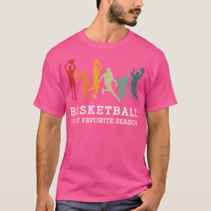 Camiseta El Básquetbol Retro Vintage es mi temporada favori