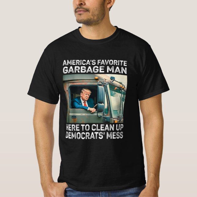 Camiseta El basurero favorito de Estados Unidos (Anverso)