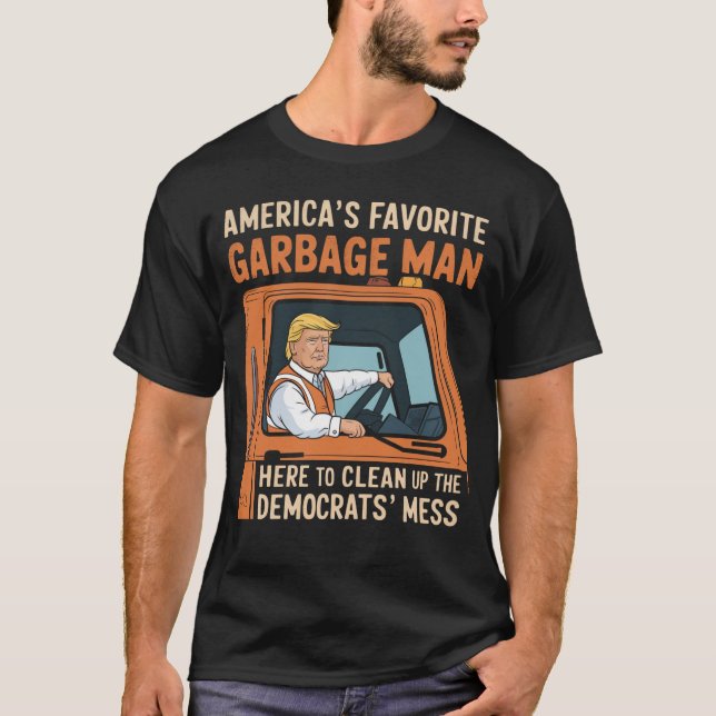 Camiseta El basurero favorito de Estados Unidos, Trump 45 4 (Anverso)