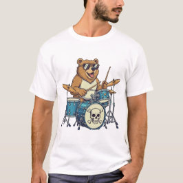 Camiseta El baterista oso