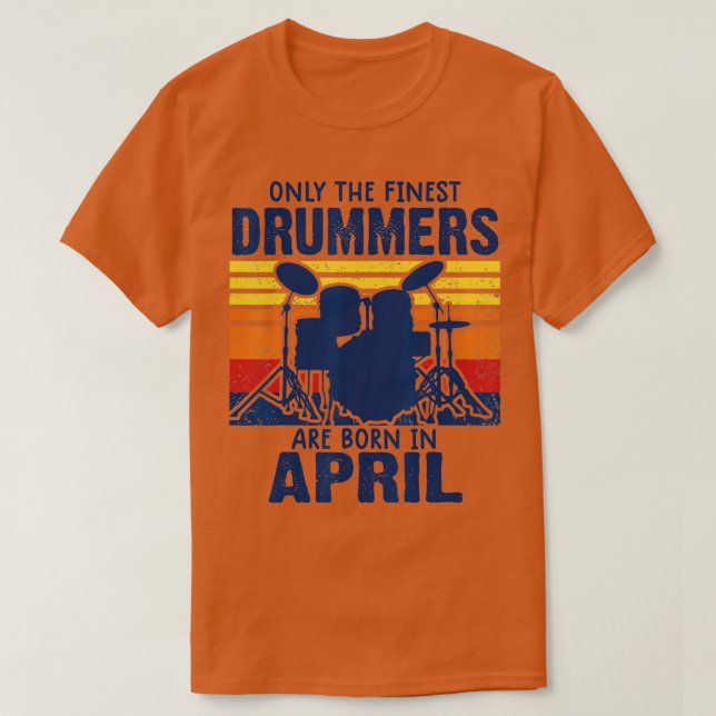 Camiseta El baterista t s Drummers nace en los regalos de l (Diseño del anverso)