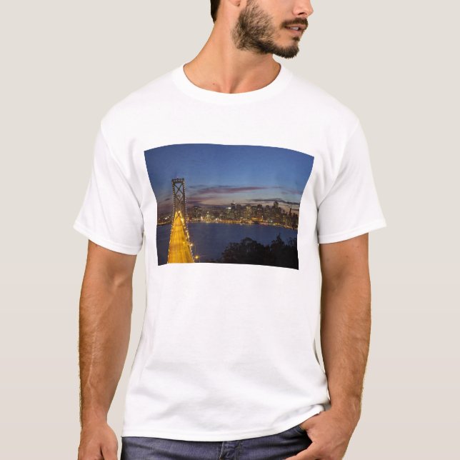 Camiseta El Bay Bridge desde Treasure Island (Anverso)