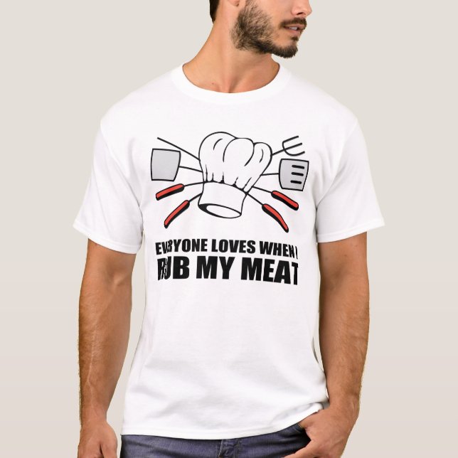 CAMISETA EL BBQ, FROTA MI CARNE (Anverso)