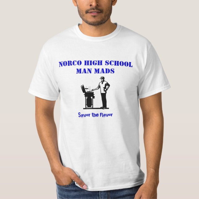 Camiseta El Bbq, hombre Mads de la High School secundaria (Anverso)