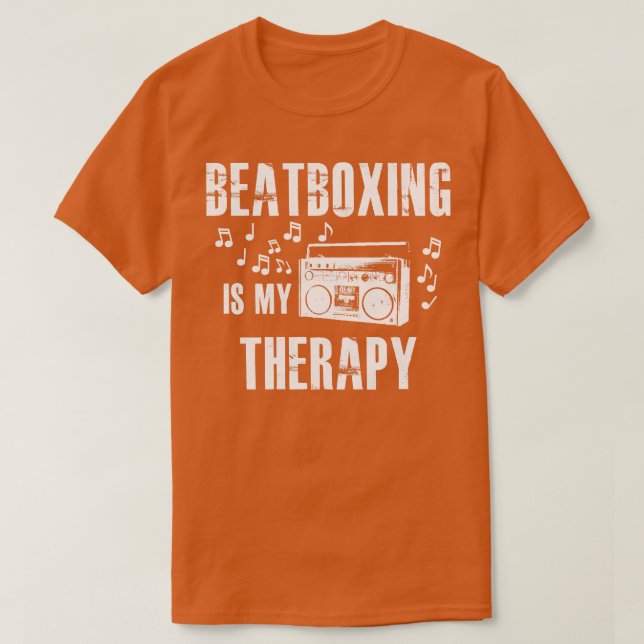 Camiseta El beatboxing es mi terapia (Diseño del anverso)