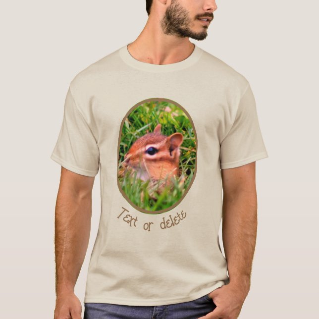 Camiseta El bebé chipmunk Peeking Wildlife (Anverso)