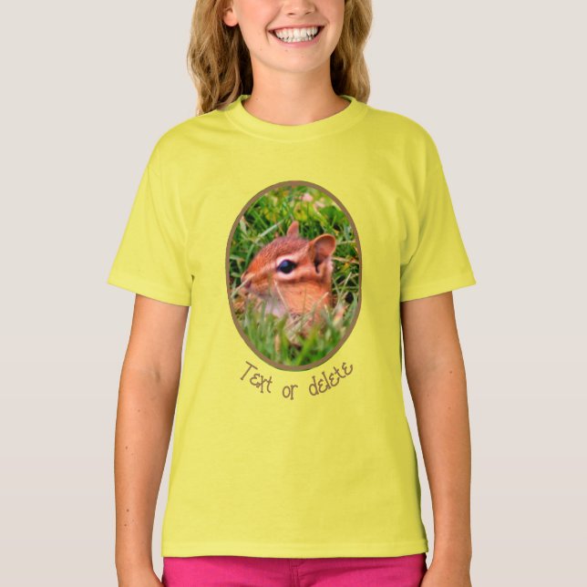 Camiseta El bebé chipmunk Peeking Wildlife (Anverso)