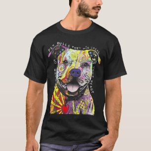 Camiseta El bebé colorido Pitbull Terrier Lover Papá Noel D