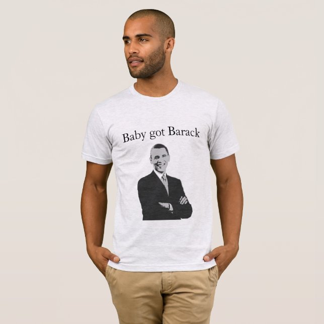 Camiseta El bebé consiguió Barack (Anverso completo)