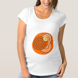 Camiseta El bebé de maternidad curvó el diseño sutil