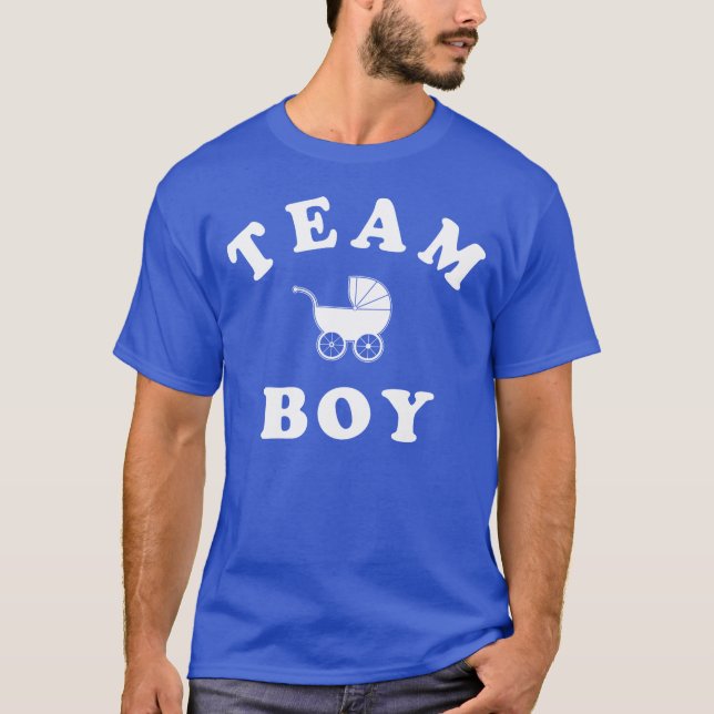 Camiseta El bebé del muchacho del equipo revela (Anverso)