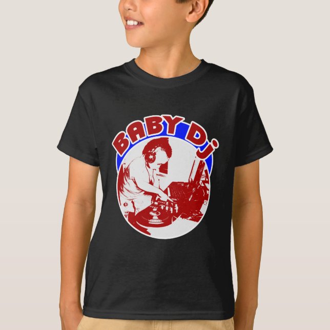 Camiseta el bebé DJ embroma (Anverso)