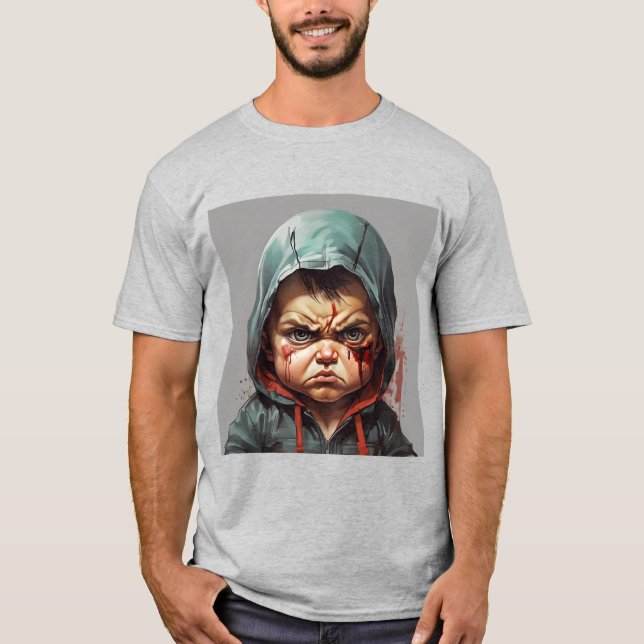 Camiseta el bebé enojado (Anverso)
