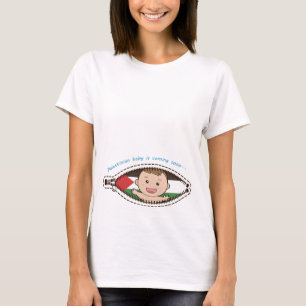 Camiseta El bebé palestino está viniendo pronto