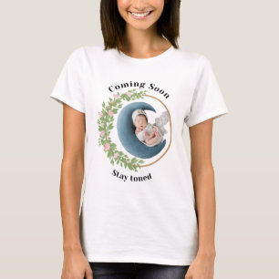 Camiseta El bebé viene pronto - celebra su feliz viaje