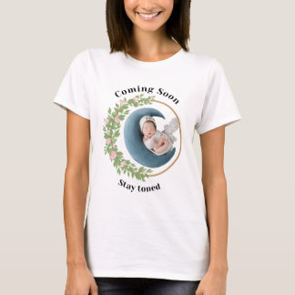Camiseta El bebé viene pronto - celebra su feliz viaje