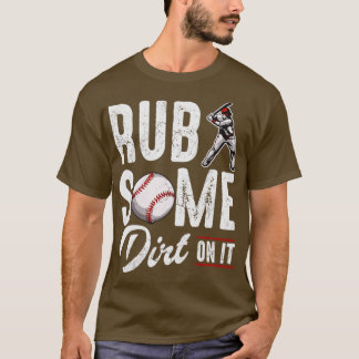 Camiseta El Béisbol Arroja Algo De Suciedad En Ella